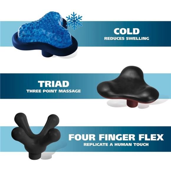 Hot Cold Therapeutic Vibratory Corded Massager with Variable Soothing Speed - Picture 4 of 6